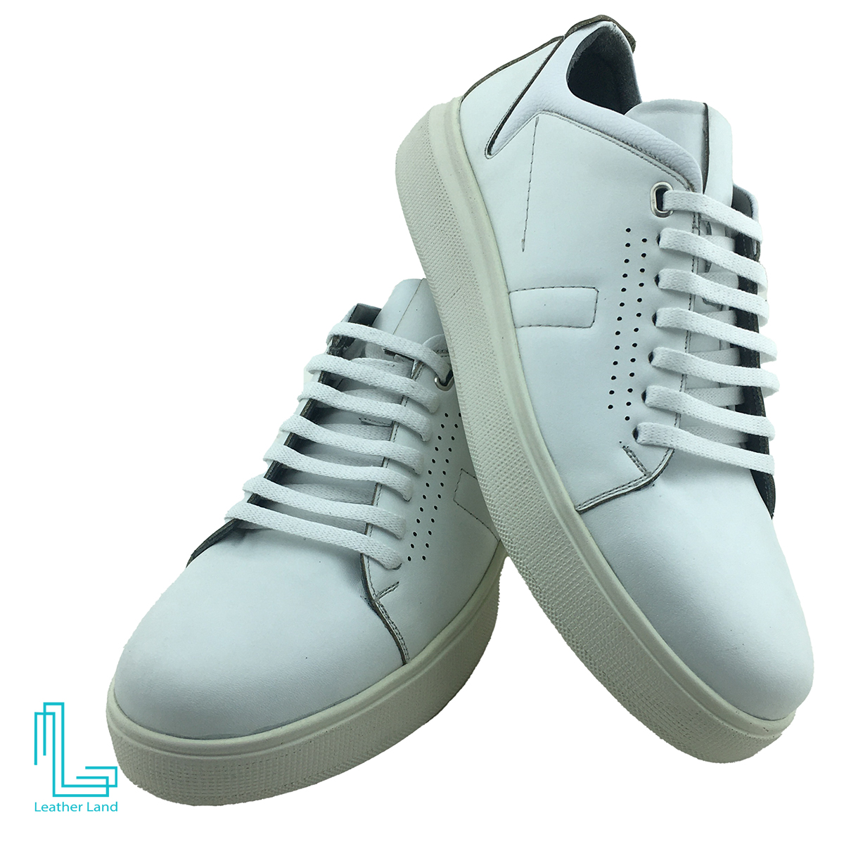 Leather Shoes LLS-411-01 کفش ورزشی چرم مردانه کد LLS-411
