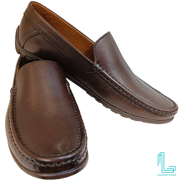 کفش کالج چرم طبیعی مردانه کد LLS-100